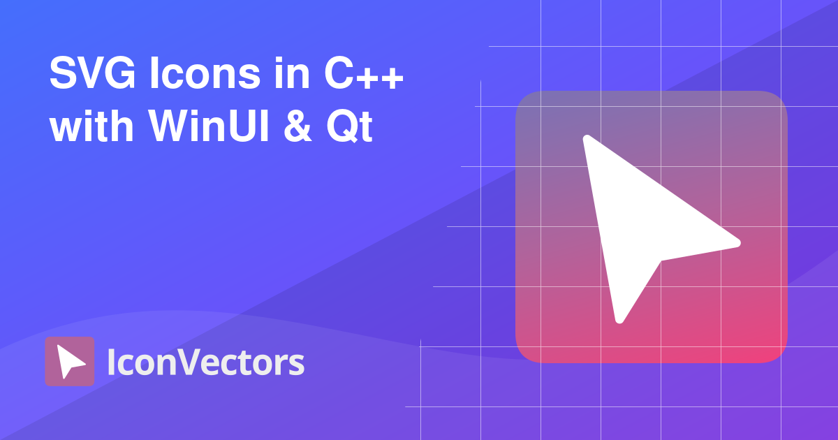 SVG Icons in C++ with WinUI & Qt